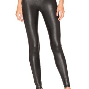 SPANX Black Faux Leather Leggings
